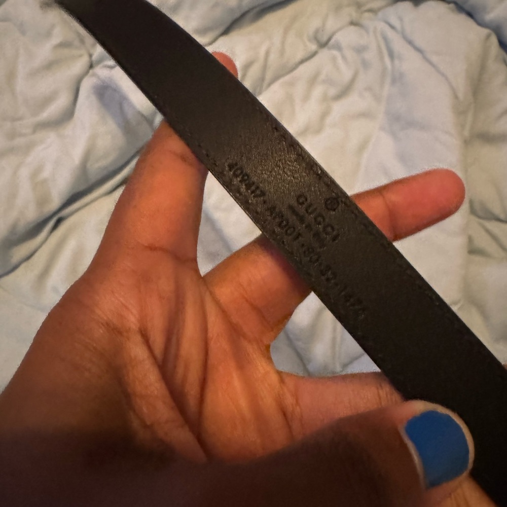 Gucci Marmont Black Leather Belt - Picture 4 of 6
